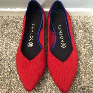Rothy’s Chili Red Points size 7